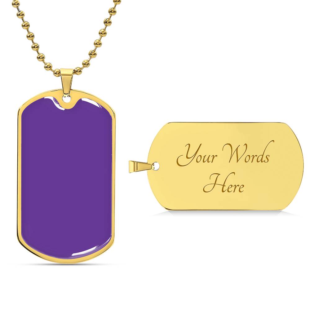 647 133 JSON Luxury Graphic Dog Tag Necklace