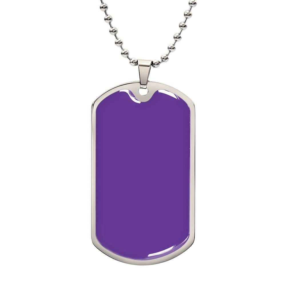 647 133 JSON Luxury Graphic Dog Tag Necklace