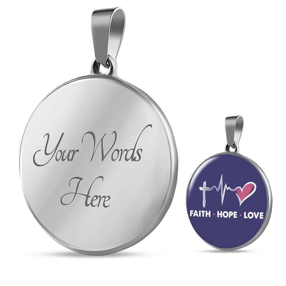 Faith Hope Love Local Circle Template