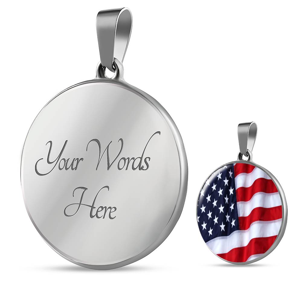 American Flag Local Circle Template