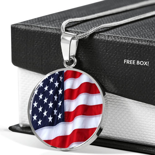 American Flag Local Circle Template