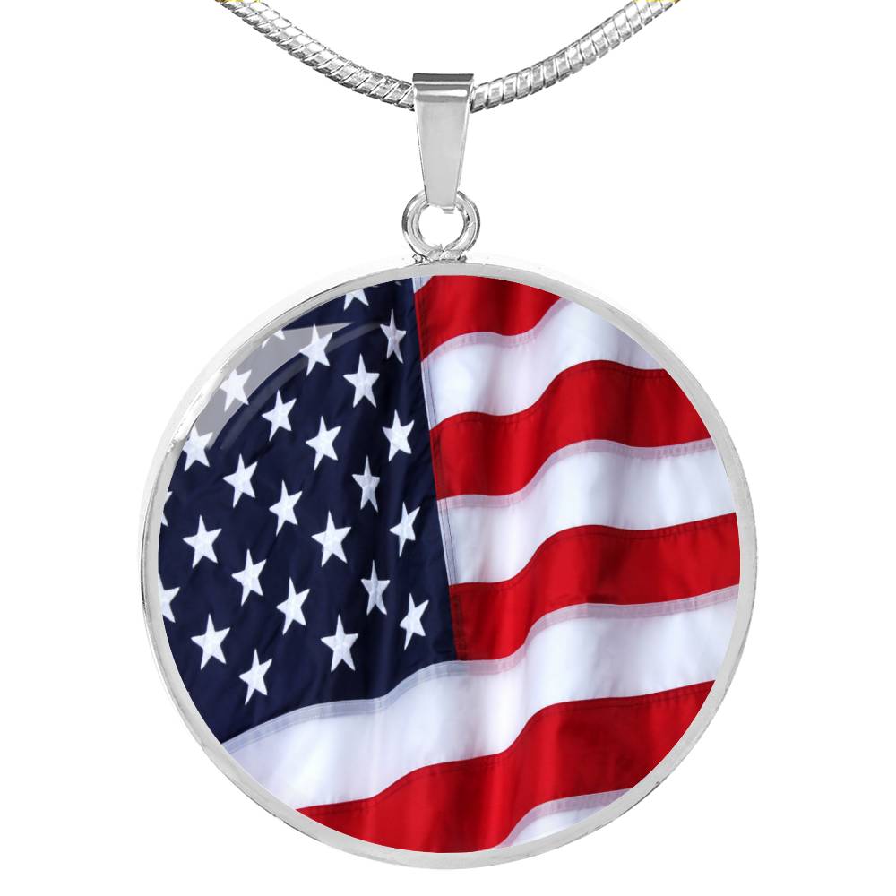American Flag Local Circle Template