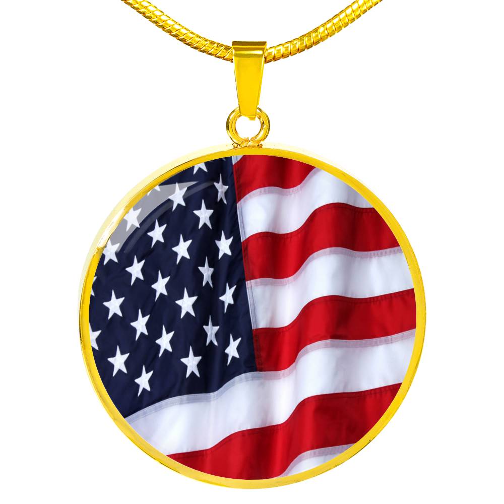 American Flag Local Circle Template