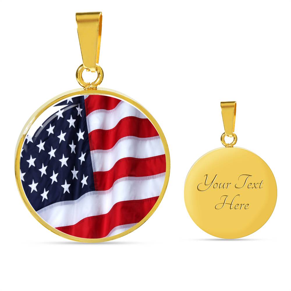 American Flag Local Circle Template